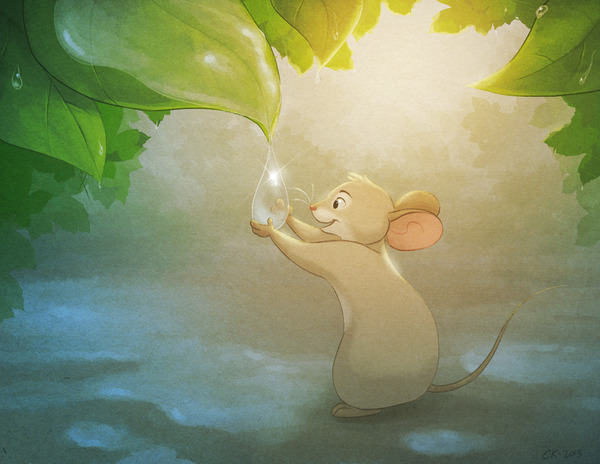 Raindrops Signed Print