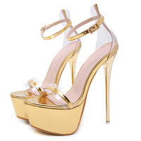 Sexy Female Stiletto Sandals S-373 - Thumbnail 3