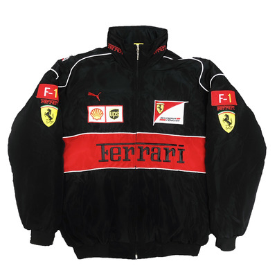  VINTAGE "FERRARI" F1 JACKET BLACK