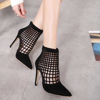 Women's hollow pointed high heel sandals s-388