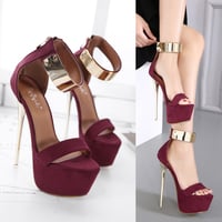 Sexy High-Heeled Sandals Women S-389 - Thumbnail 2