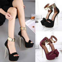 Sexy High-Heeled Sandals Women S-389 - Thumbnail 1