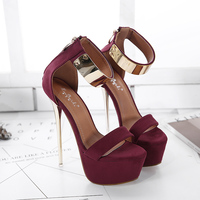 Sexy High-Heeled Sandals Women S-389 - Thumbnail 3