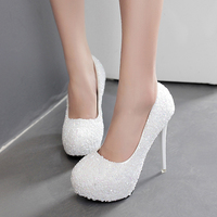Sweet high heel women's shoes with rhinestone platform shoes S-390 - Thumbnail 2