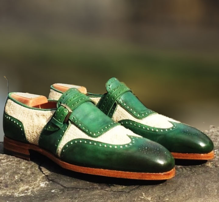 slim fit dress slacks Emerald Green Loafers | Amali Enzo