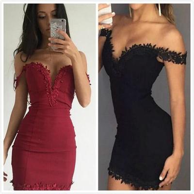 Sexy Sleeveless V-Neck Lace Dress