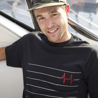 Mens Heart Beat Tee - Thumbnail 1