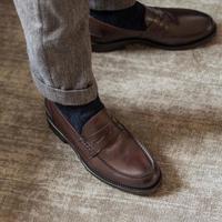 New Chocolate Brown Leather Handmade Moccasin Mens Shoes - Thumbnail 1