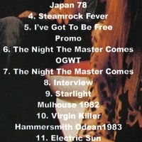 SCORPIONS ULI JON ROTH Under An Electric Sun DVD - Thumbnail 1