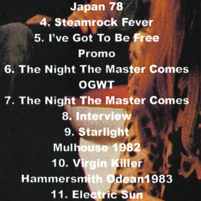 Scorpions uli jon roth under an electric sun dvd