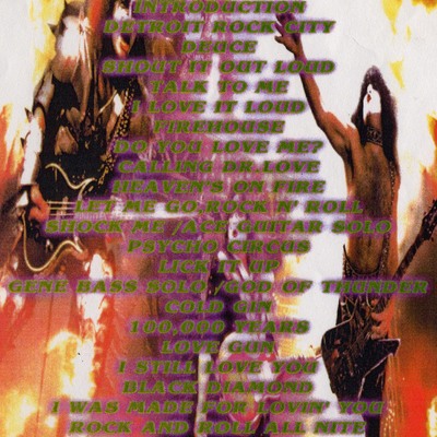 Kiss in concert 3.10.2001 dvd