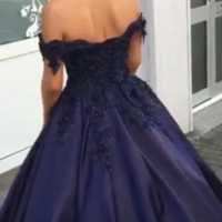 Regular Straps Sweep Train Off-the-Shoulder Satin Prom Dresses,321 - Thumbnail 3