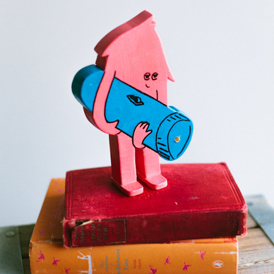 Night light guy (pinkblue)