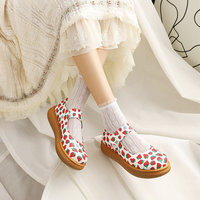 Strawberry Velcro Shoes - Thumbnail 1