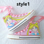New Sailor Moon hand-painted high-top sneakers-1