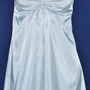 White Bubble Dress w/Crystal Accent Straps, sz SM-1
