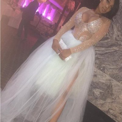 Long sleeve beading prom dress, sexy prom dress,charming prom dress, long prom dress,prom dresses, elegant prom dress, prom dress ,382 - Thumbnail 5