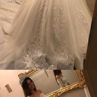 Long Sleeve Ball Gown Lace Wedding Dresses,Wedding Dress,Custom Made Wedding Gown,,383 - Thumbnail 2