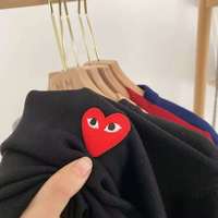 Cute Heart Embroidery Turtleneck Knit Pullover Sweater Sweatshirt Pullover Long Sleeve Shirt  Casual E-Girl Kawaii Korean Japanese Harajuku Streetwear - Thumbnail 6