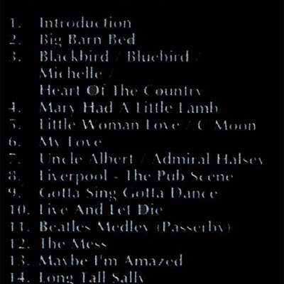 Paul mccartney from the tv station master tape dvd