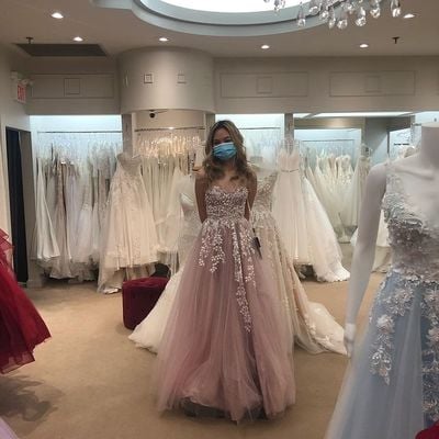 Cute prom dresses blush pink tulle evening dress with appliques - Thumbnail 4