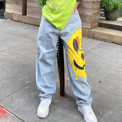 SMILEY FACE JEANS