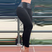 Black High Waist Pants - Thumbnail 2