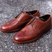 New Handmade Brown Brogue Wingtip Oxfords Leather Shoes - Thumbnail 1