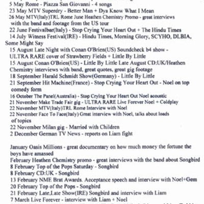 Oasis 10years of mad for it 2002-2004 5dvd