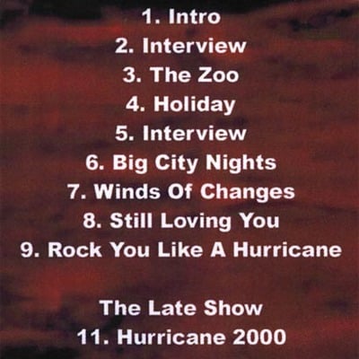 Scorpions acoustica in canada 2003 dvd