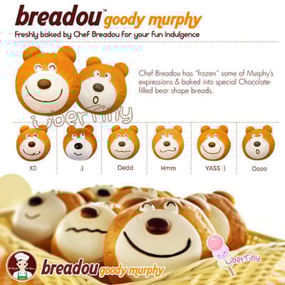 Breadou goody murphy jumbo squishy bear