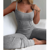 Sexy Sling Sleeveless Jumpsuit - Thumbnail 1