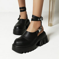 Punk Back Cut-out Platform Shoes - Thumbnail 1