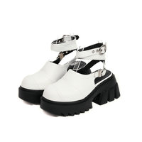 Punk Back Cut-out Platform Shoes - Thumbnail 4