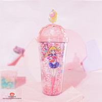 Harajuku Sailor Moon Moon Hare Star Quicksand Cup Drinking Cup - Thumbnail 4