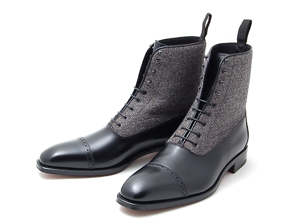 Leather Boot Cap Toe Men's Boots 