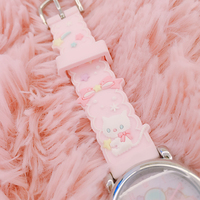 New cute pink cartoon watch - Thumbnail 5