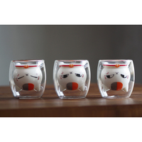 Creative Japanese style cat double cup cartoon cute cat cup milk cup water cup - Thumbnail 3