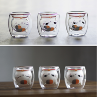 Creative Japanese style cat double cup cartoon cute cat cup milk cup water cup - Thumbnail 6