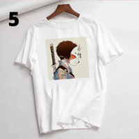 Anime Girl Goth Punk Horror Cartoon Print Loose Short Sleeve Short T-shirt Tee Top Summer Casual E-Girl Kawaii Korean Japanese Harajuku Streetwear - Thumbnail 6