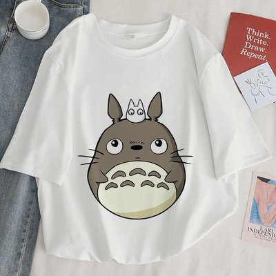 Cute anime japanese print cartoon oversize short sleeve t-shirt - Thumbnail 4
