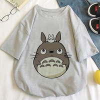 Cute Anime Japanese Print Cartoon Oversize Short Sleeve T-shirt - Thumbnail 2