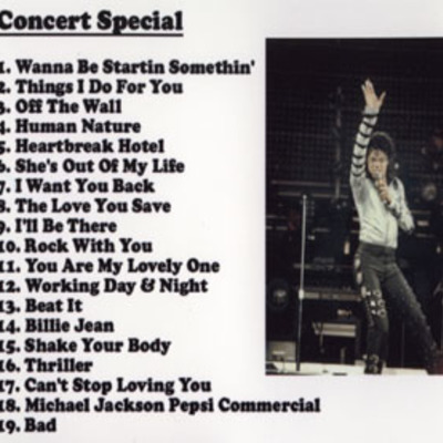 Michael jackson live bad tour japan 1987 dvd