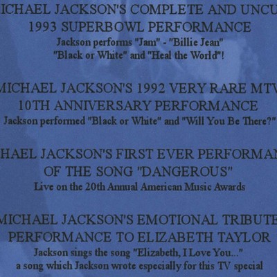 Michael jackson the dangerous rare performances dvd