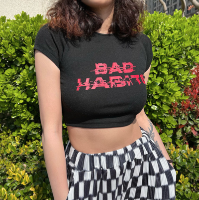 "BAD HABITS" SCRATCH TOP