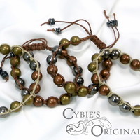 Heavy Metal and hemp bracelet - Thumbnail 1