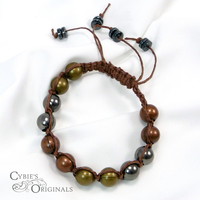 Heavy Metal and hemp bracelet - Thumbnail 3