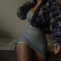 Sexy Low-Cut Slim Halter Dress - Thumbnail 2