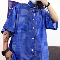 Free Shipping-RETRO PATCHWORK SHIRT - Thumbnail 3