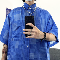 Free Shipping-RETRO PATCHWORK SHIRT - Thumbnail 1